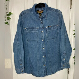 Harley Davidson denim button down